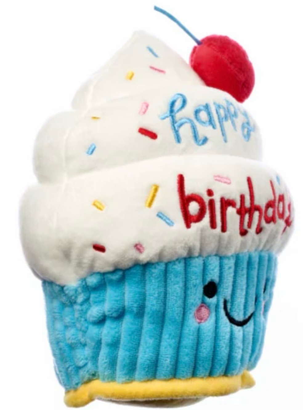 American Greetings 'Happy Birthday' Cupcake Plush with Cherry- NWOT - Picture 10 of 11